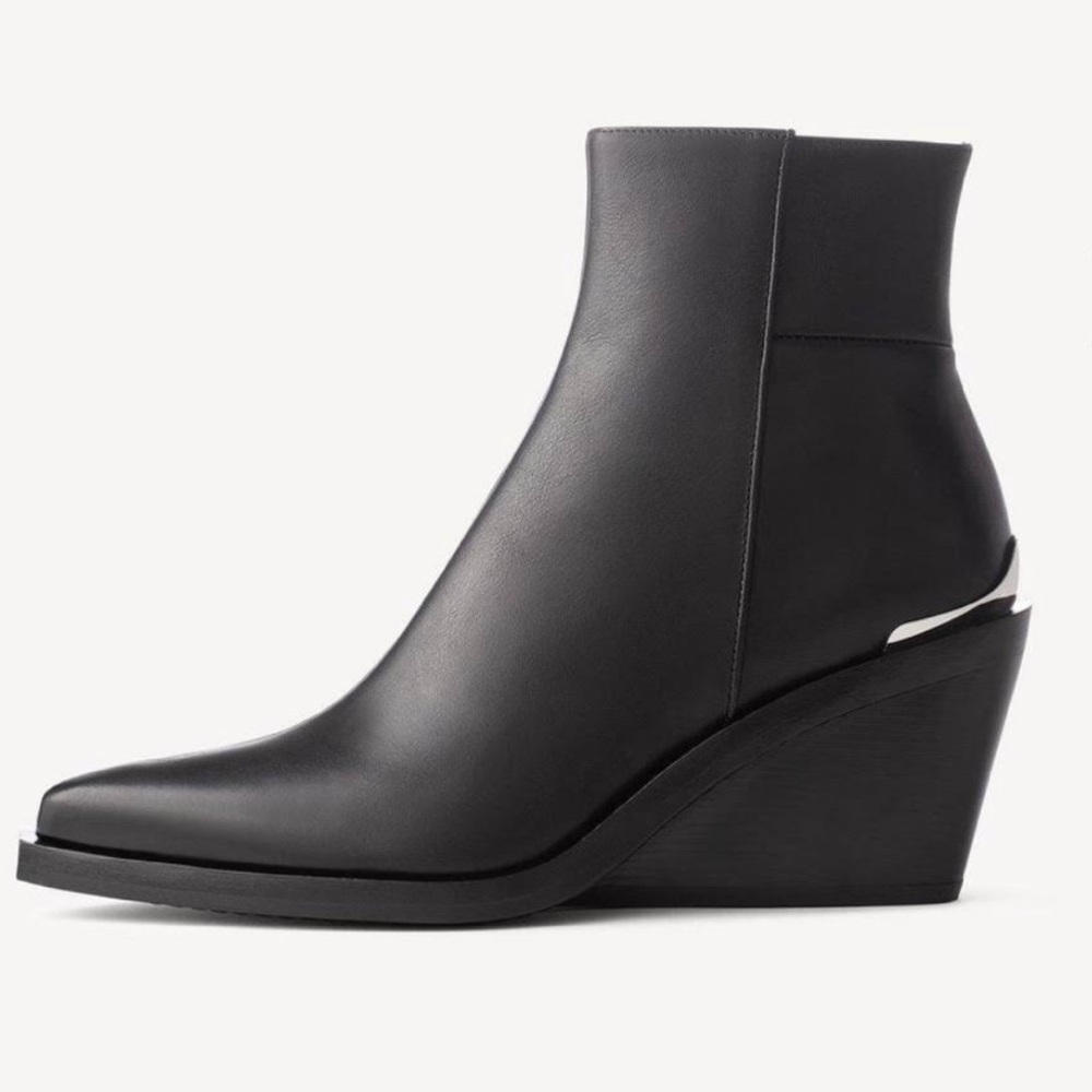 Rag and Bone Santiago Leather Wedge Boot